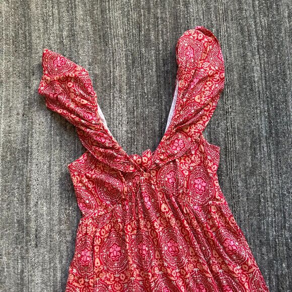 Boden Jersey Tie Back Flutter Sleeve Maxi Dress, Size 8 - Picture 6 of 9